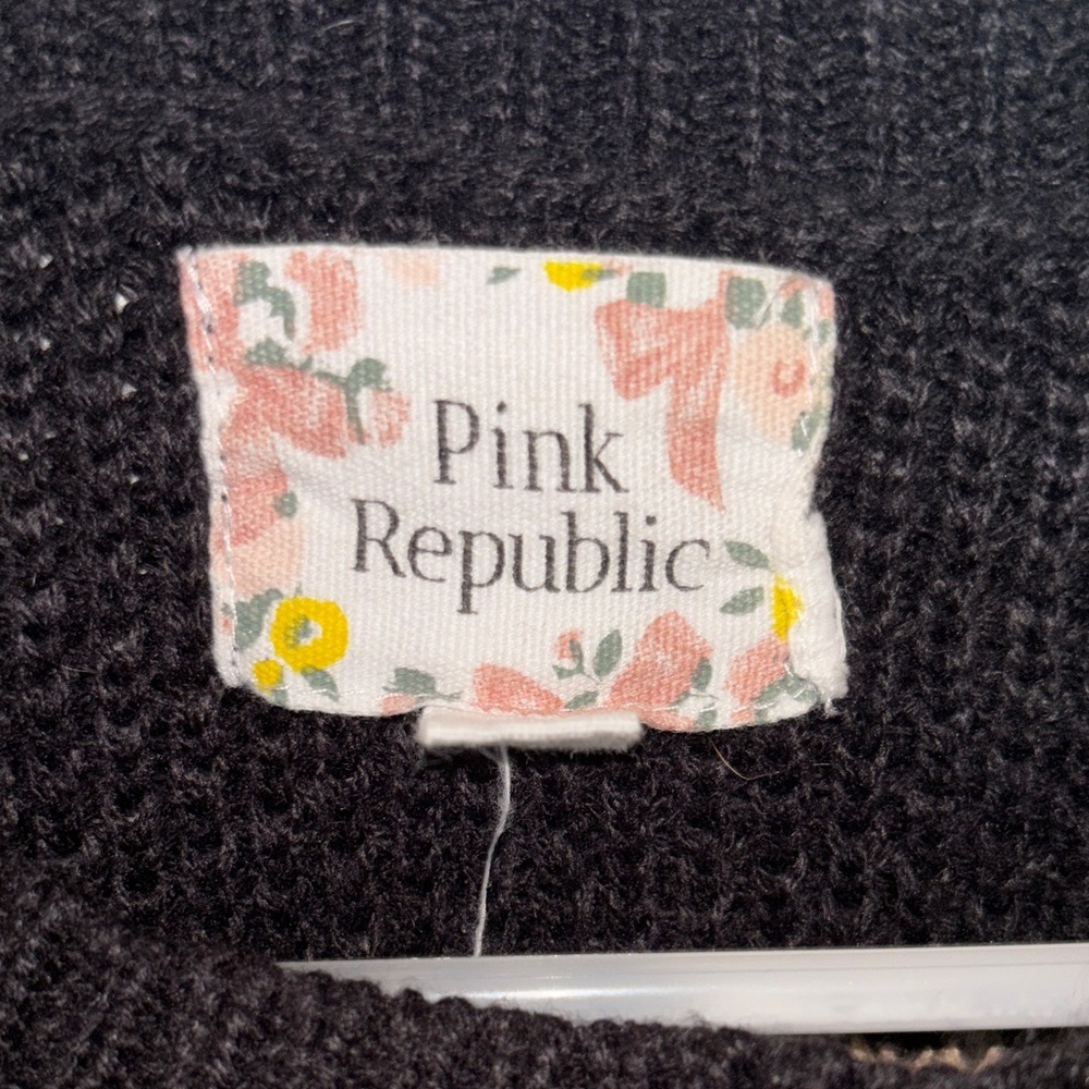 Pink Republic Black and Tan Striped Sweater - Picture 2 of 5
